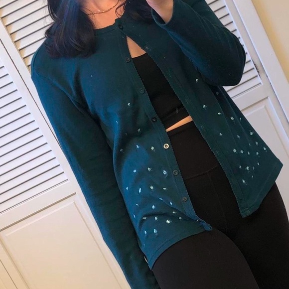 Floral Embroidered Cotton Cardigan - Picture 2 of 5